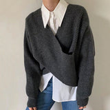 Varel | Pullover in maglia incrociata chic