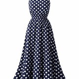 Abito da donna a pois – Taglio femminile e stile rétro chic