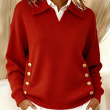 Giovanna™ | Maglione con collo polo e bottoni