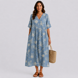 Abito Estivo Con Stampa Flattering