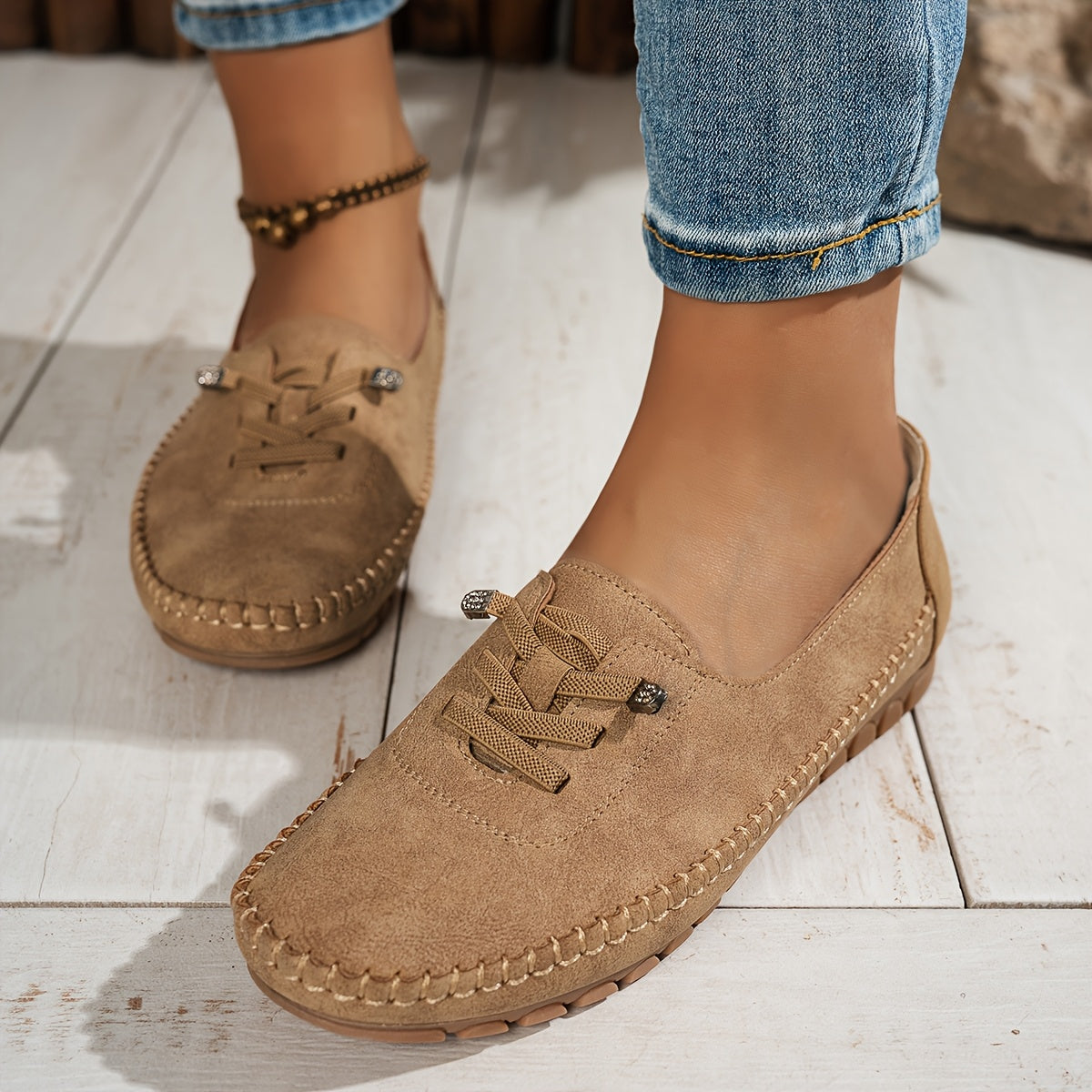 Carla™ | Mocassino comfort in camoscio
