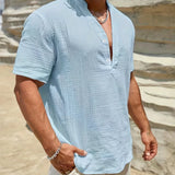 Varel | Camicia estiva elegante con colletto alto