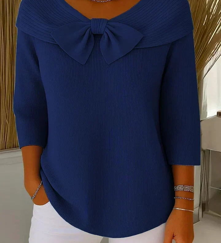 Serena™ | Maglione con fiocco al collo