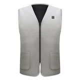 Gilet elettrico riscaldato da uomo – Strato invernale slim con cerniera integrale e controllo del calore regolabile