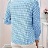 Blusa Femminile Sottile – Con Fiocco, Adatta per Lavoro e Uso Quotidiano