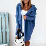 Cardigan lungo da donna | Con cappuccio