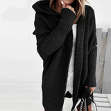 Cardigan lungo da donna | Con cappuccio