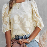 Camicetta in chiffon con maniche a sbuffo da donna