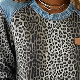 Maglione da donna con stampa leopardata | Morbido e confortevole
