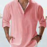 Elegante camicia in lino per uomo