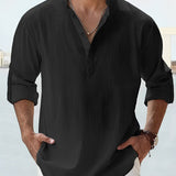 Elegante camicia in lino per uomo