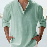 Elegante camicia in lino per uomo