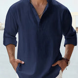 Elegante camicia in lino per uomo