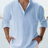 Elegante camicia in lino per uomo
