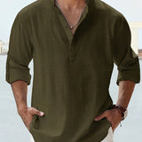 Elegante camicia in lino per uomo