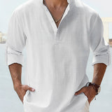 Elegante camicia in lino per uomo
