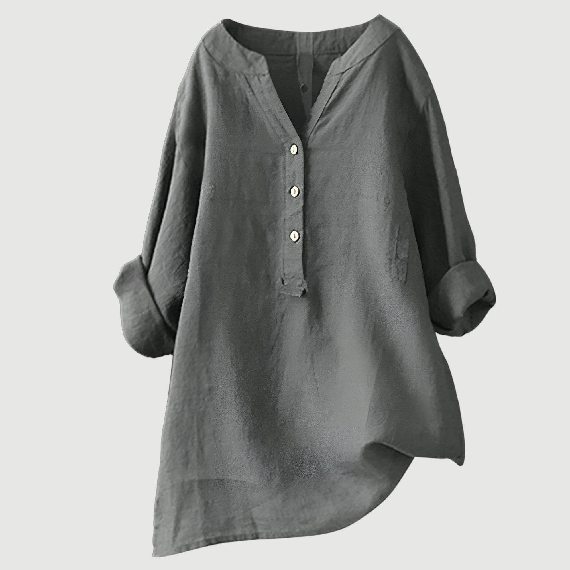 Blusa da Donna Svasata – Con Chiusura a Bottone, Adatta per Primavera e Estate