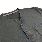 Varel | T-shirt elegante con scollo rotondo e tasca