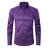 Camicia Slim Fit da Uomo – Antifreddo, Adatta per Lavoro e Uso Quotidiano