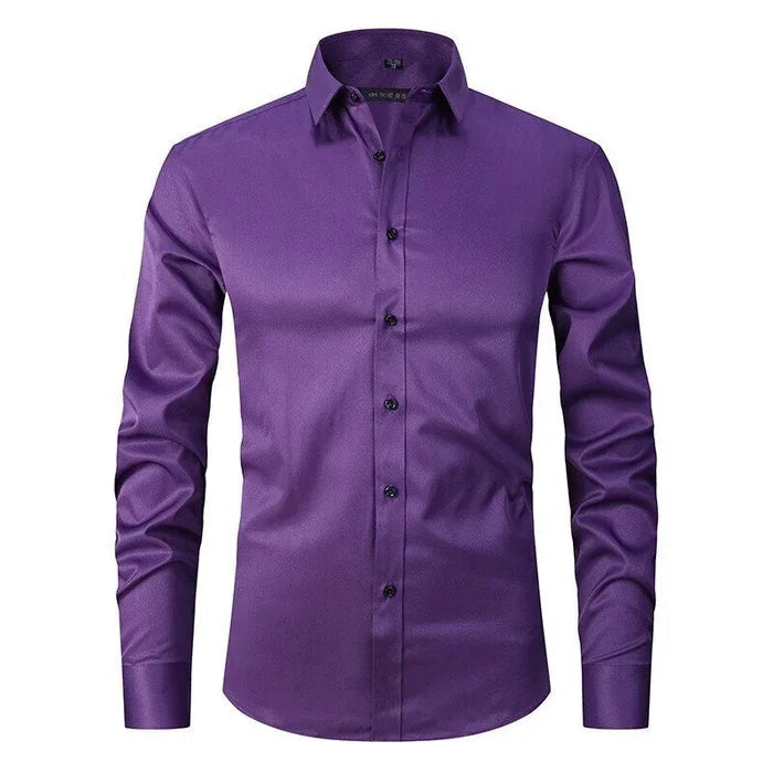 Camicia Slim Fit da Uomo – Antifreddo, Adatta per Lavoro e Uso Quotidiano