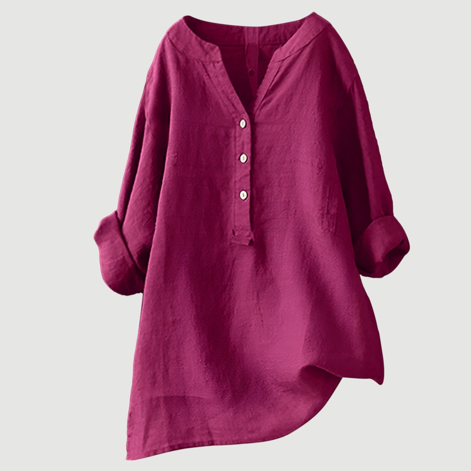 Blusa da Donna Svasata – Con Chiusura a Bottone, Adatta per Primavera e Estate