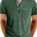 Varel | T-shirt elegante con scollo rotondo e tasca