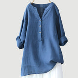 Blusa da Donna Svasata – Con Chiusura a Bottone, Adatta per Primavera e Estate