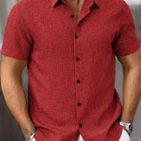 Varel | Camicia leggera a maniche corte in misto lino