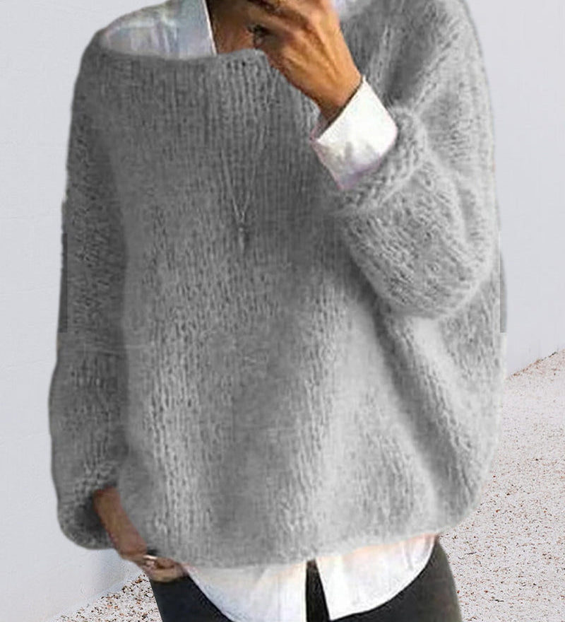Maglione Donna Spalle Scoperte – Morbido Maglione Soffice e Confortevole Casual Quotidiano