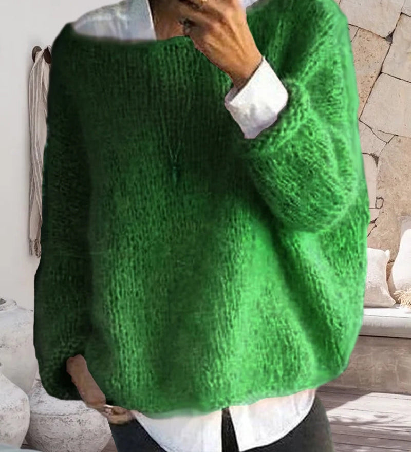 Maglione Donna Spalle Scoperte – Morbido Maglione Soffice e Confortevole Casual Quotidiano