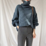 Varel | Pullover di lusso con collo alto e maniche a palloncino