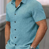 Varel | Camicia leggera a maniche corte in misto lino