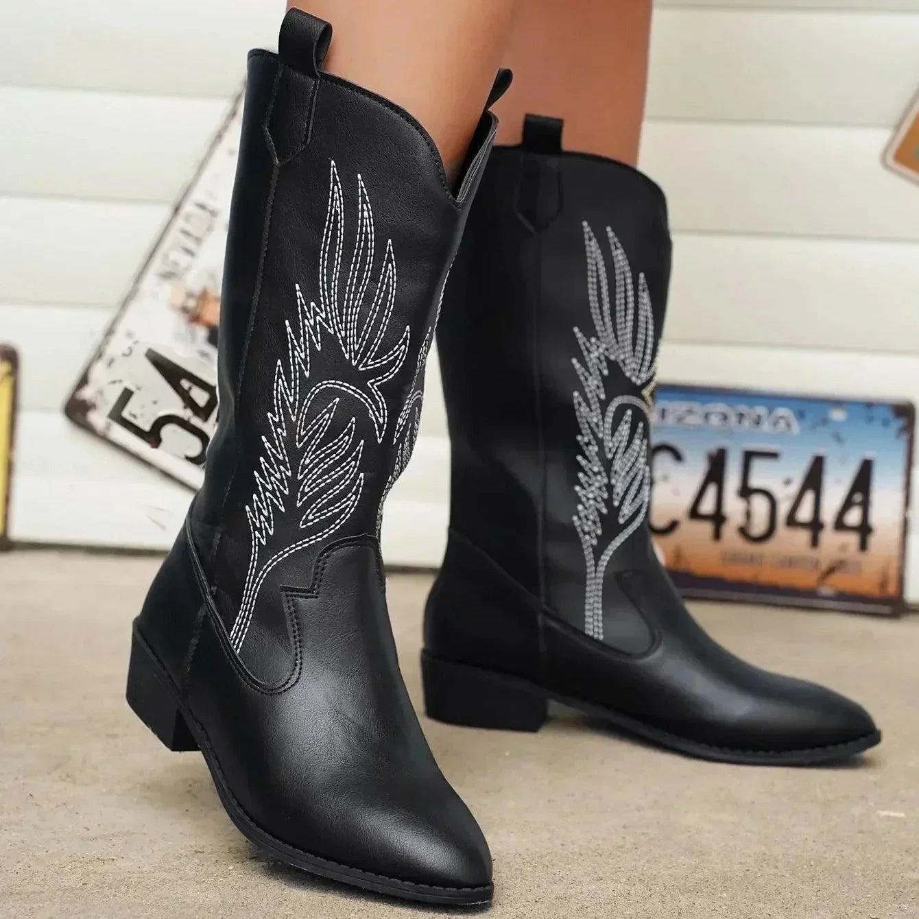 Donna - Stivali da cowboy morbidi - Confortevoli e alla moda