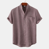Varel | Camicia in cotone unita con bottoni