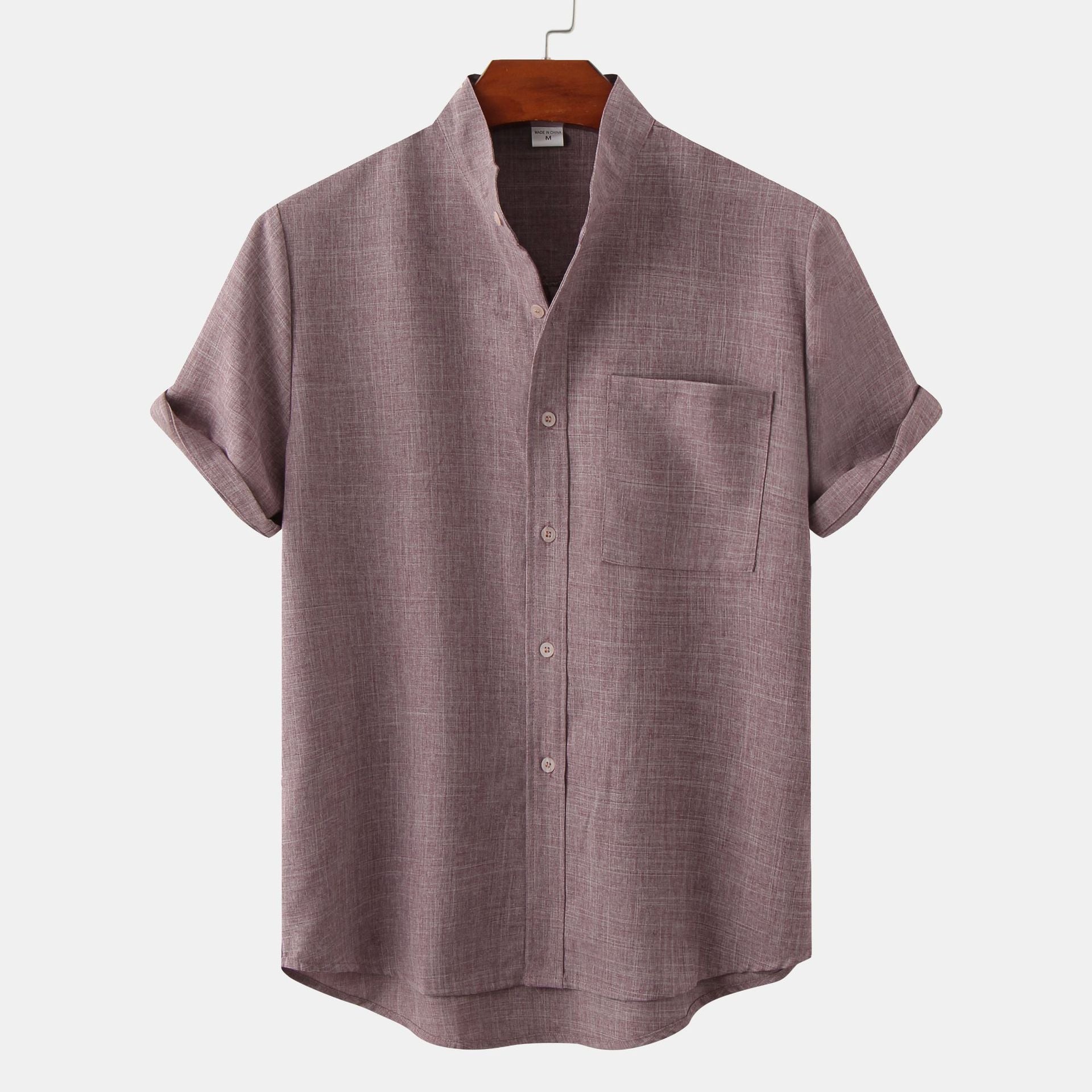 Varel | Camicia in cotone unita con bottoni