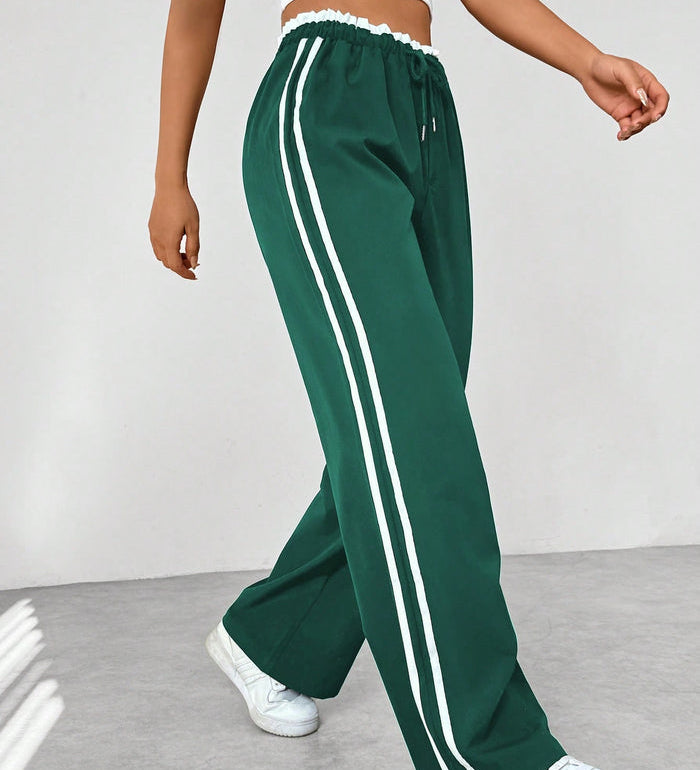 Pantaloni Jogging Donna a Vita Alta – Vestibilità Sportiva per Uso Casual