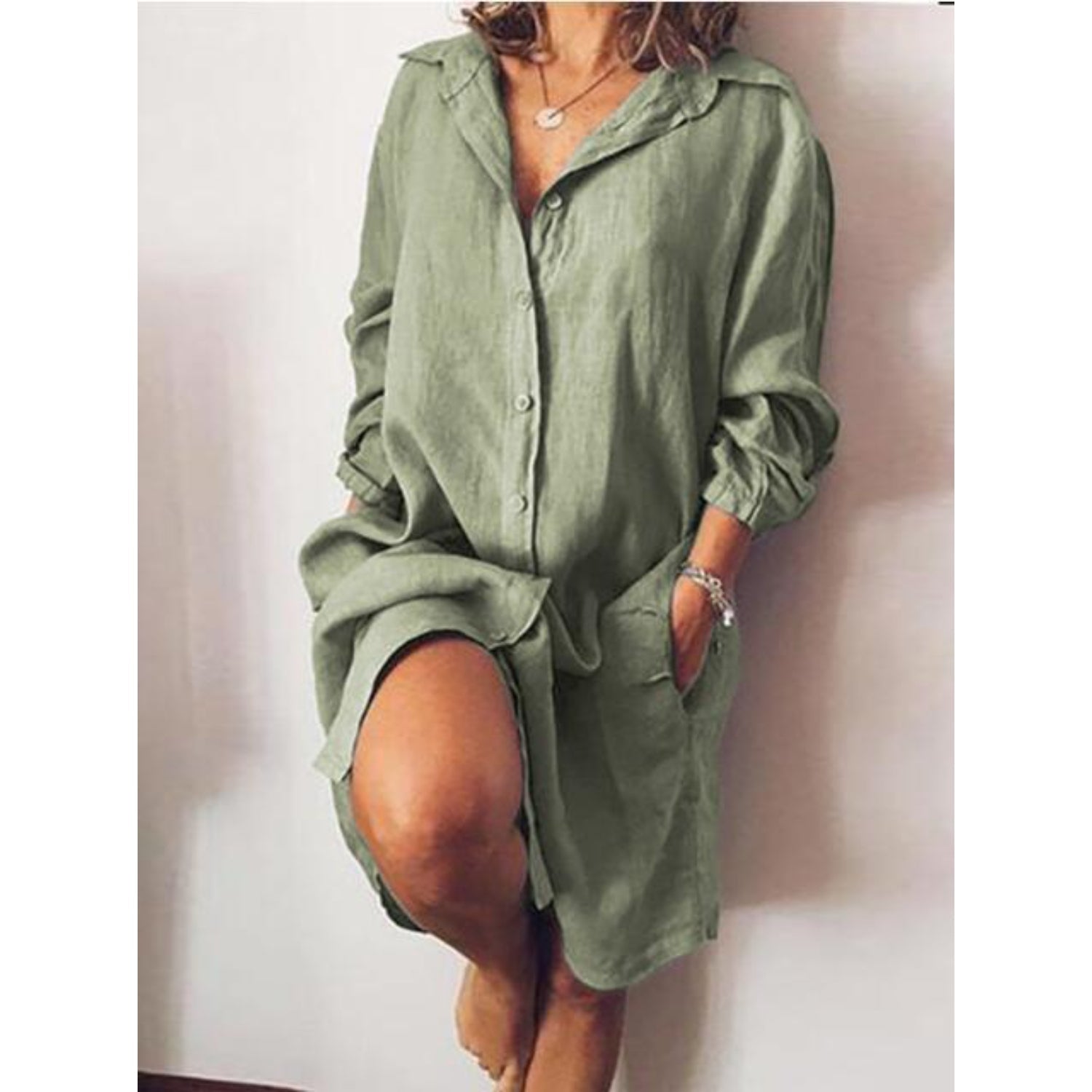 Blusa Dritta da Donna – Taglio Lungo, Adatta per Uso Casual e Lavorativo