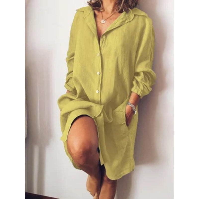 Blusa Dritta da Donna – Taglio Lungo, Adatta per Uso Casual e Lavorativo