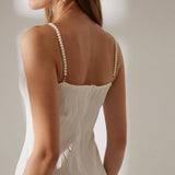 Giovanna™ | Abito midi con bretelle decorate