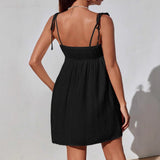 Elegante mini abito semplice da donna – Vestibilità comoda e alla moda