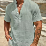 Varel | Camicia estiva elegante con colletto alto