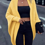 Gilet Donna Oversize in Maglia – Stile Casual Morbido da Sovrapporre