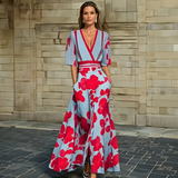 Abito Maxi Scollo a V per Donne – Adatto per Primavera e Estate, Ideale per Occasioni Casual e Festive