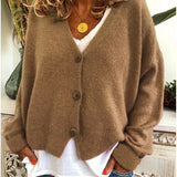 Cardigan lavorato a maglia da donna