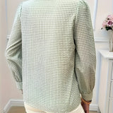 Blusa Femminile Sottile – Con Fiocco, Adatta per Lavoro e Uso Quotidiano
