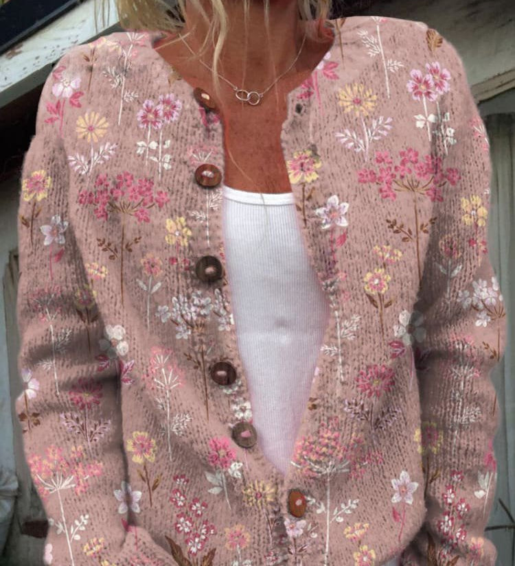 Cardigan Oversized Donna – Con Bottoni, Adatto per Primavera e Autunno