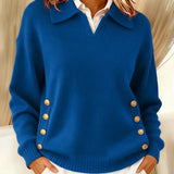 Giovanna™ | Maglione con collo polo e bottoni