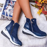 Stivaletti Impermeabili da Donna – Casual, Adatti per Primavera e Autunno, Con Cerniera e Vestibilità Confortevole