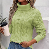 Donna - Accogliente maglia a collo alto - Morbido comfort