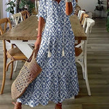Abito maxi bohémien da donna – Valorizzante e fluido